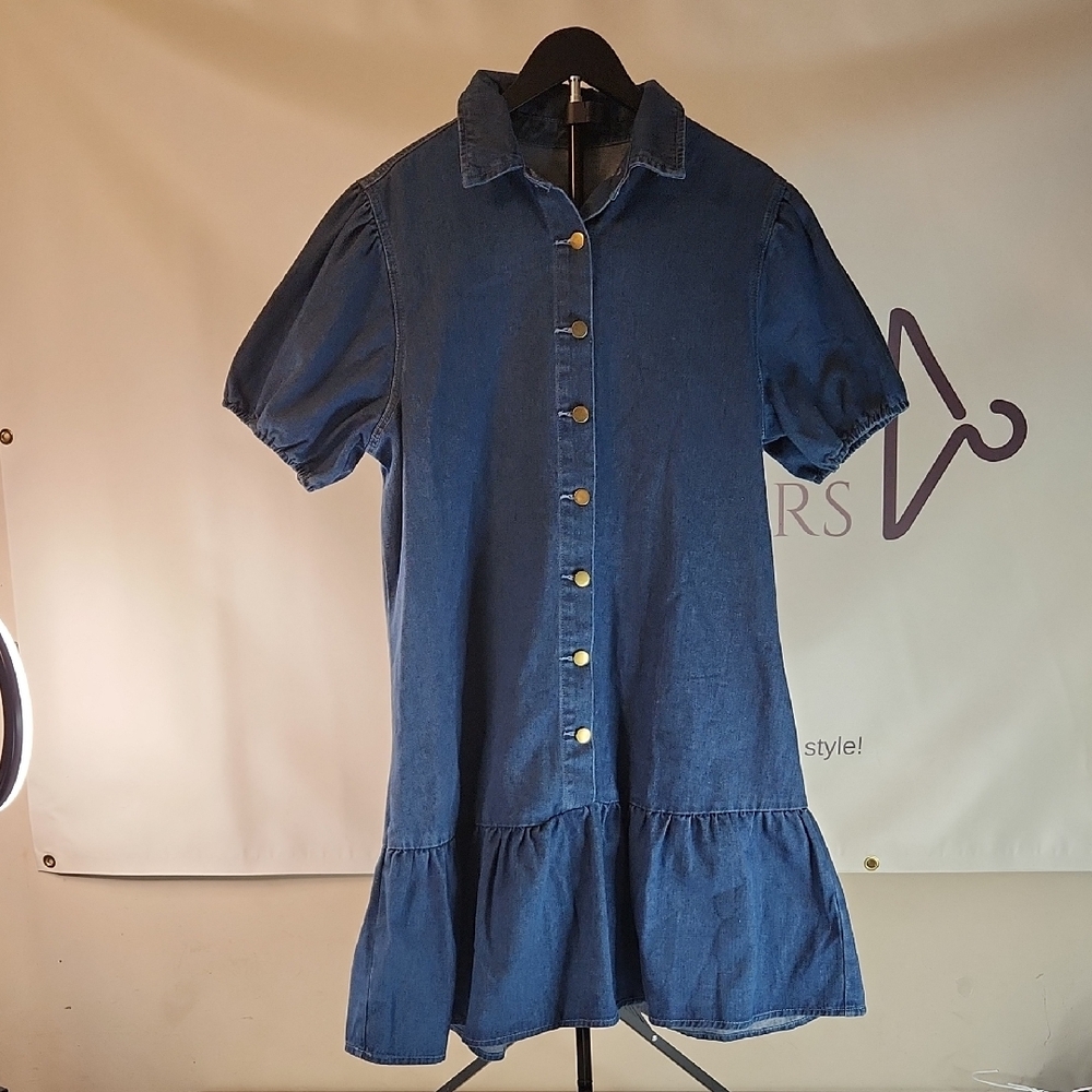 Denim Blue Mini Dress